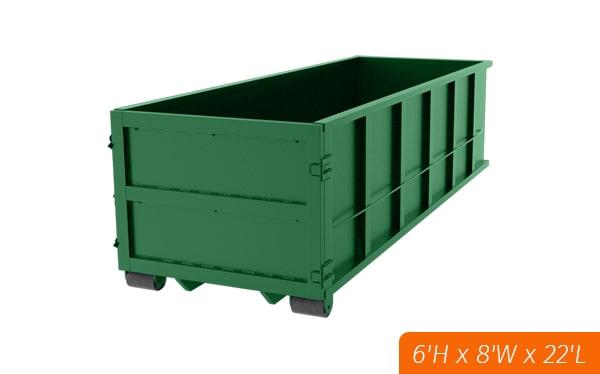 our pricing for 30-yard dumpsters is typically based on a flat fee, plus additional fees depending on location, rental period, and weight of the debris